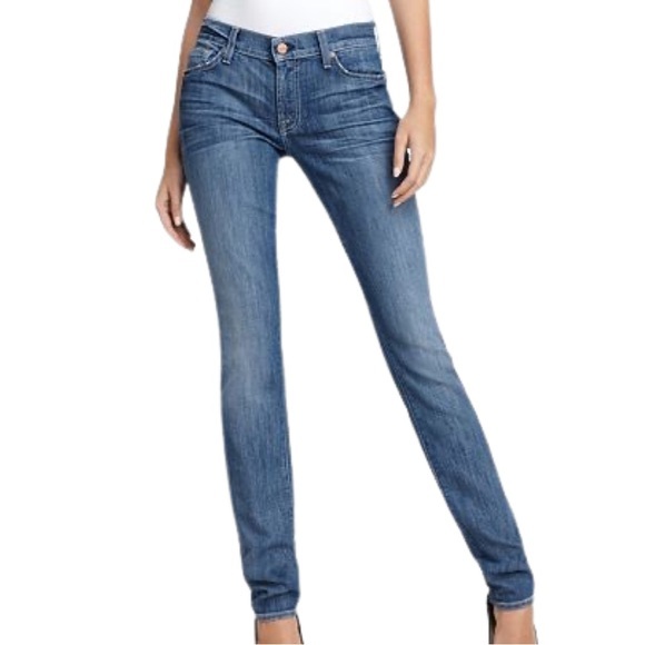 7 For All Mankind Denim - 7 For All Mankind Women’s Medium Wash Blue Roxanne Skinny Jeans